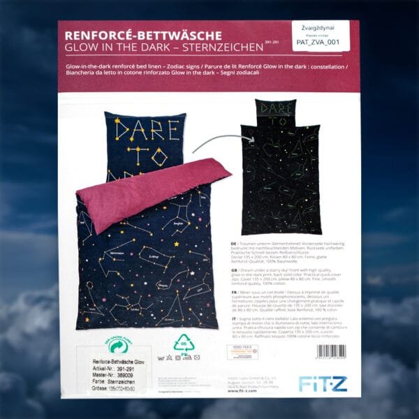 Šviečianti tamsoje vaikiška patalynė Žvaigždynai - Image 3